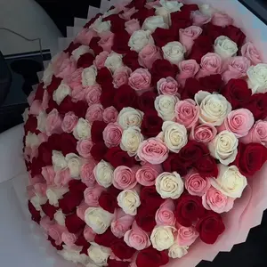 200 Mix Roses - Assorted Colors for Elegant Arrangement Decor Decorative Ornaments