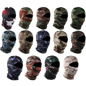 3PCS Tactical Balaclava Set Full Face Mask Head Neck Cover Cap for Outdoor Sports in Multiple Patterns Universal Fit