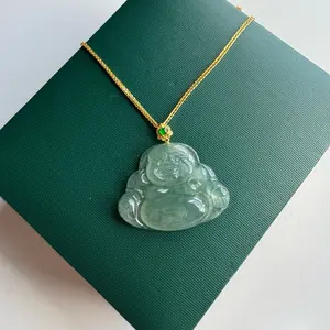 Light Green Budha Jadeite Pendant
