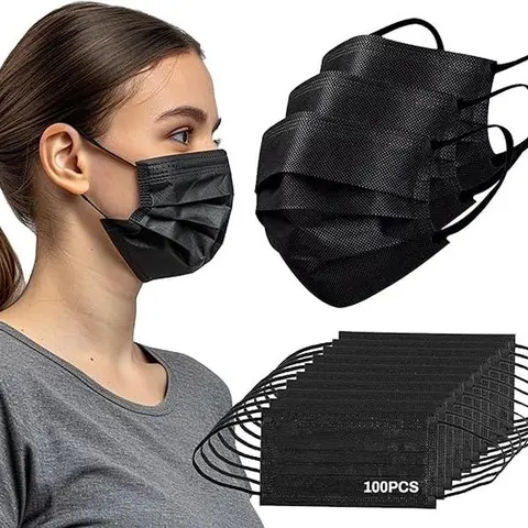 Disposable Face Mask - 3 Ply Filter Protection Masks Daily Use For Adults Home, Office, and Outdoors