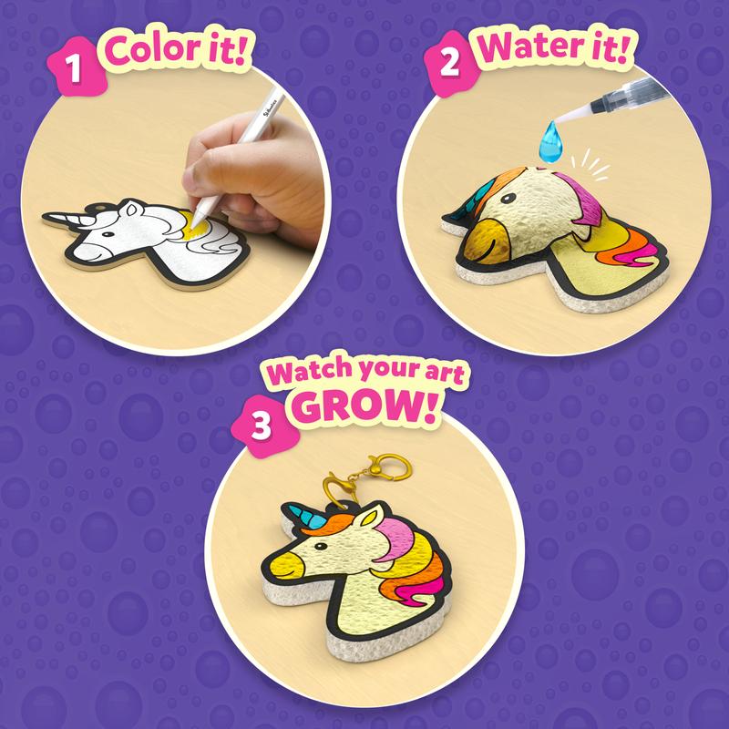 Skillmatics 3D Art Kit - Aqua Puffs, Mess-Free Fun, Magical Craft Activity, Travel Toys, DIY Decor, Creative Gifts for Girls & Boys Ages 4, 5, 6, 7, 8, 9, 10