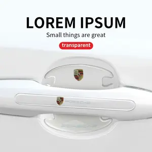 Porsche Cayenne Panamera Macan 911 Taycan Boxster Cayman 918 Pajun Car Door Handle Scratch Protection Film, Waterproof Invisible Paint Protector