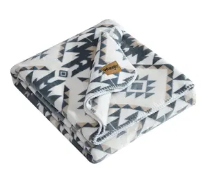Wrangler Dakota Reversible Grey Twin Blanket