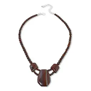 Mine Finds by Jay King African Tiger Chalcedony Necklace