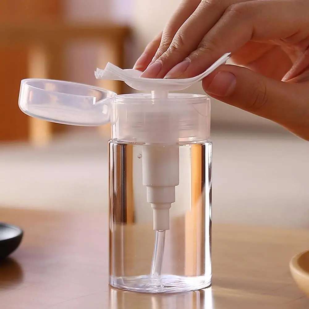 Clear Clear Press Type Vacuum Bottle, 1 Count Portable Travel Soap Dispenser, Leak-proof Soap Dispenser for Home Bathroom, Essential Items