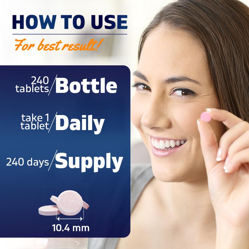 Vitamatic Methyl B12 5000 mcg - Natural Berry Flavor - 240 Fast Dissolve Tablets - Methylcobalamin & Folic Acid for Energy & Nervous System Support - USA Made