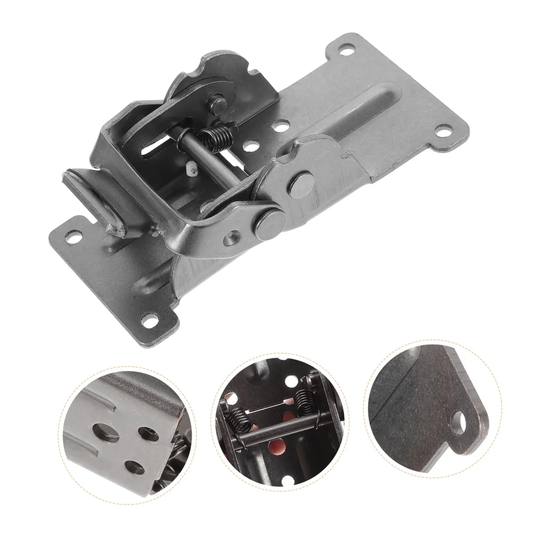 4pcs 90°- 180° Table Leg Hinge Folding Table Bracket Chair Leg Foldable Brackets Folding Bracket Table Leg Folding Bracket Foldable Support Folding Shelf Bracket Black Steel