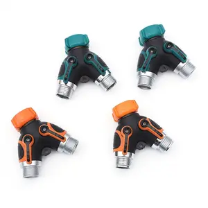Dual Direction Irrigation Hose Splitter Connector, Us Standard 3/4 Inch, New Garden Watering Adapter