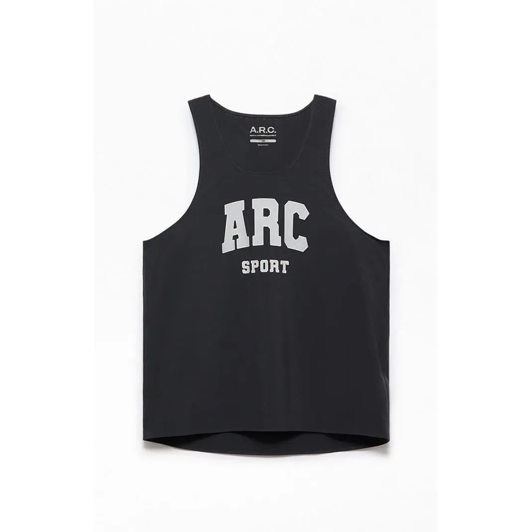 A.R.C. Men's Black Active Singlet Tank Top
