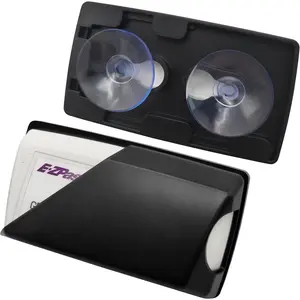 Windshield EZ Pass Holder - Super  Suction Cup Mount for EZ Pass, iPass & Toll Pass Transponders (Black)