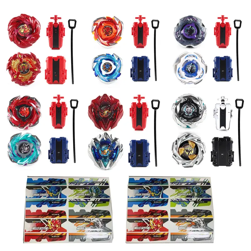 Bey X Gyro Spinning Top Battle Set with Launchers and Handle - Combat Battling Game for Kids Ages 6+, Includes Gyro Parts and Spinners, Unisex Gift