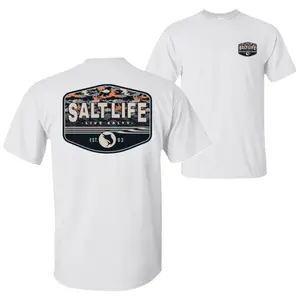 Salt Life Aquatic Journey T-Shirt, Ocean Adventure Graphic Tee, Soft Cotton Blend Coastal Apparel, Saltwater Lifestyle Shirt for Men & Women, Fisherman Gift