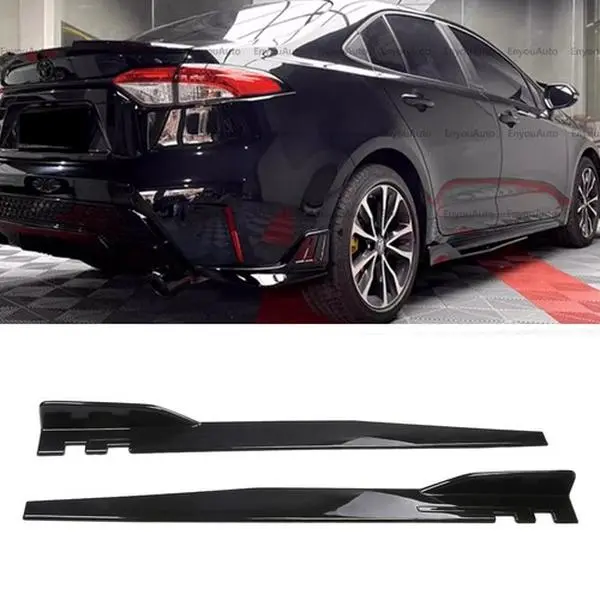 for Toyota Camry 46" Side Skirt Extension Rocker Panel Splitter Glossy Black for Toyota Camry 46" Side Skirt Extension Rocker Panel Splitter Glossy Black
