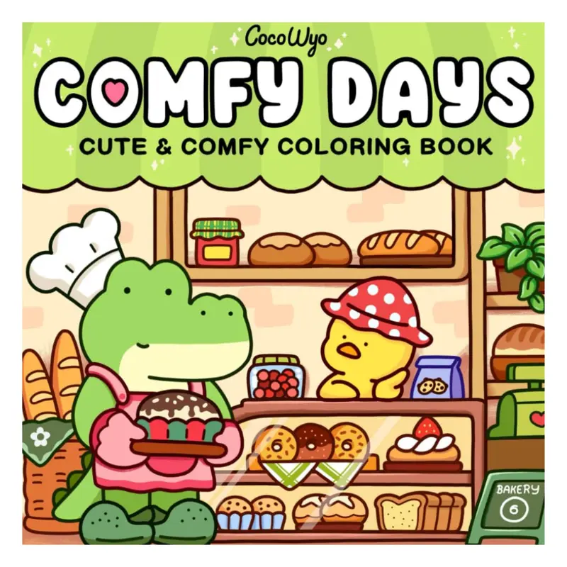 English Children's Interactive Activity Book - 8.5x8.5", 40 Pages for Long Sessions, Christmas-Themed, Hand-Drawn Crisp High-Res Art, Cozy Coloring, Animal Characters, Coloring Therapy, Hidden Stories, Office Art Supply