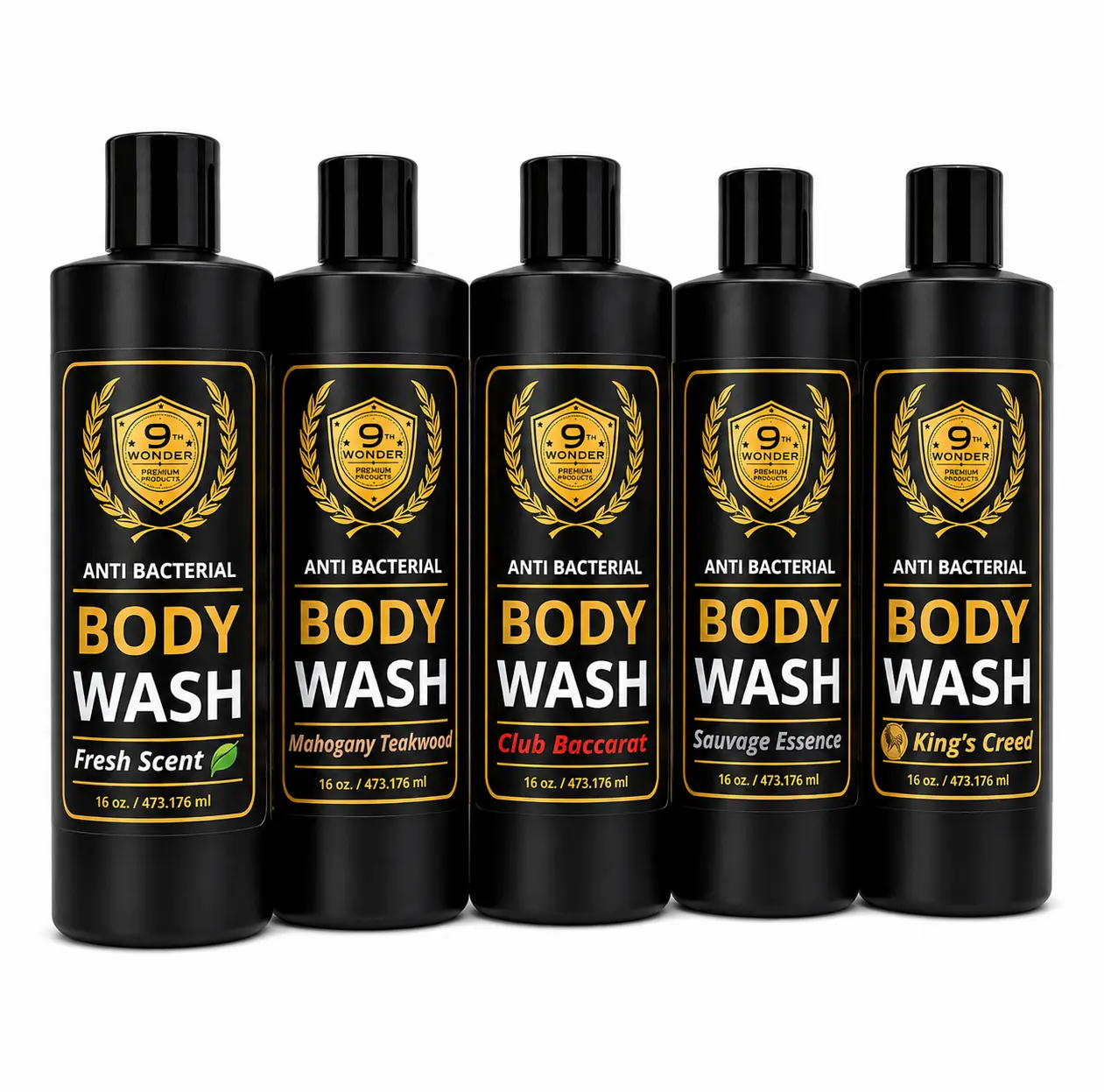 9th Wonder Premium Products Body Wash with Aloe Vera, Argan Oil & Coconut Blend - Gentle Mild Organic Formula