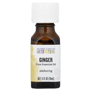 Aura Cacia Pure Essential Oil, Ginger, 0.5 fl oz (15 ml)