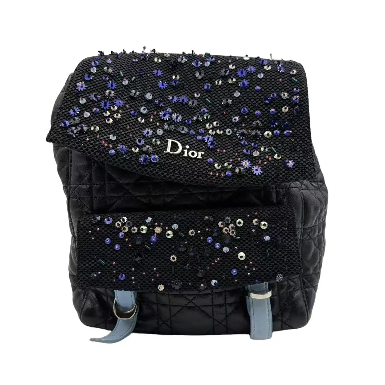 Pre-owned Dior france Backpacks H1 Limited Edition "Stardust" Cannage Backpack H22247