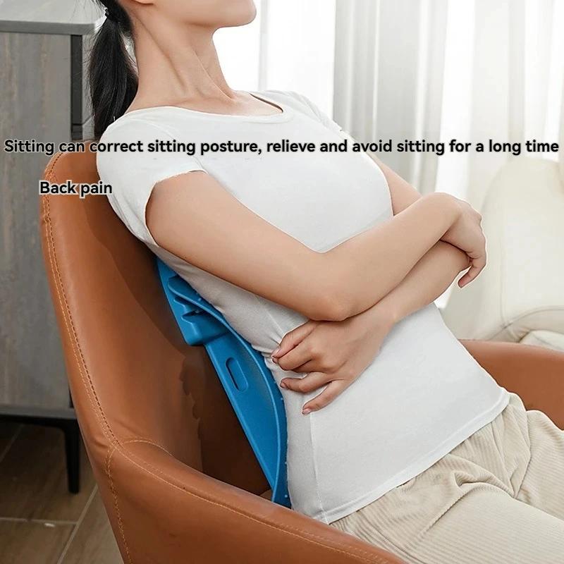 Lumbar Spine Relaxer Stretching Slim Shoulder Thin Back Yoga Spine Correction Hunchback Relaxation Massager Waist Support Lumbar Back #Gifts