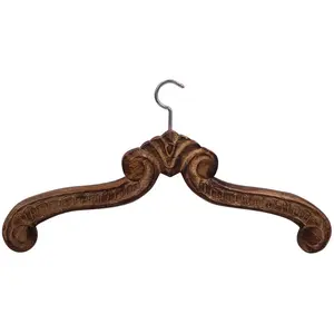 Handmade 17" Antique-Look Wooden Hanger for Wedding Dress / Bridal Gown / Coat / Clothes / Closet - Buy in Bulk Wholesale