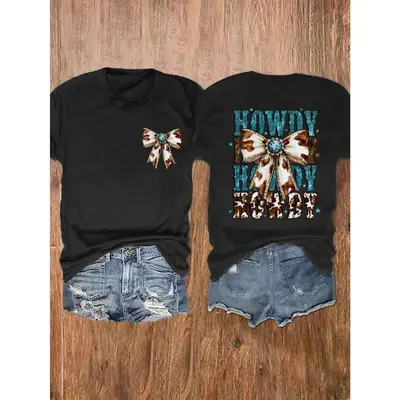 Women's Halloween Ghost Shirt - Funny Spooky Season Short Sleeve Tee For Fall Holiday