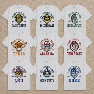 College Mascot Graphic Tee Vintage University Spirit Shirt Retro Game Day Football Fan Apparel Sports Lover Gift Unisex T-Shirt