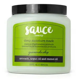 SAUCE BEAUTY Guacamole Whip - Deep Conditioning for All Hair Types w/Avocado, Honey & Argan Oil - 12 Fl Oz  for Dry, Damaged & Frizzy Hair (Guacamole)