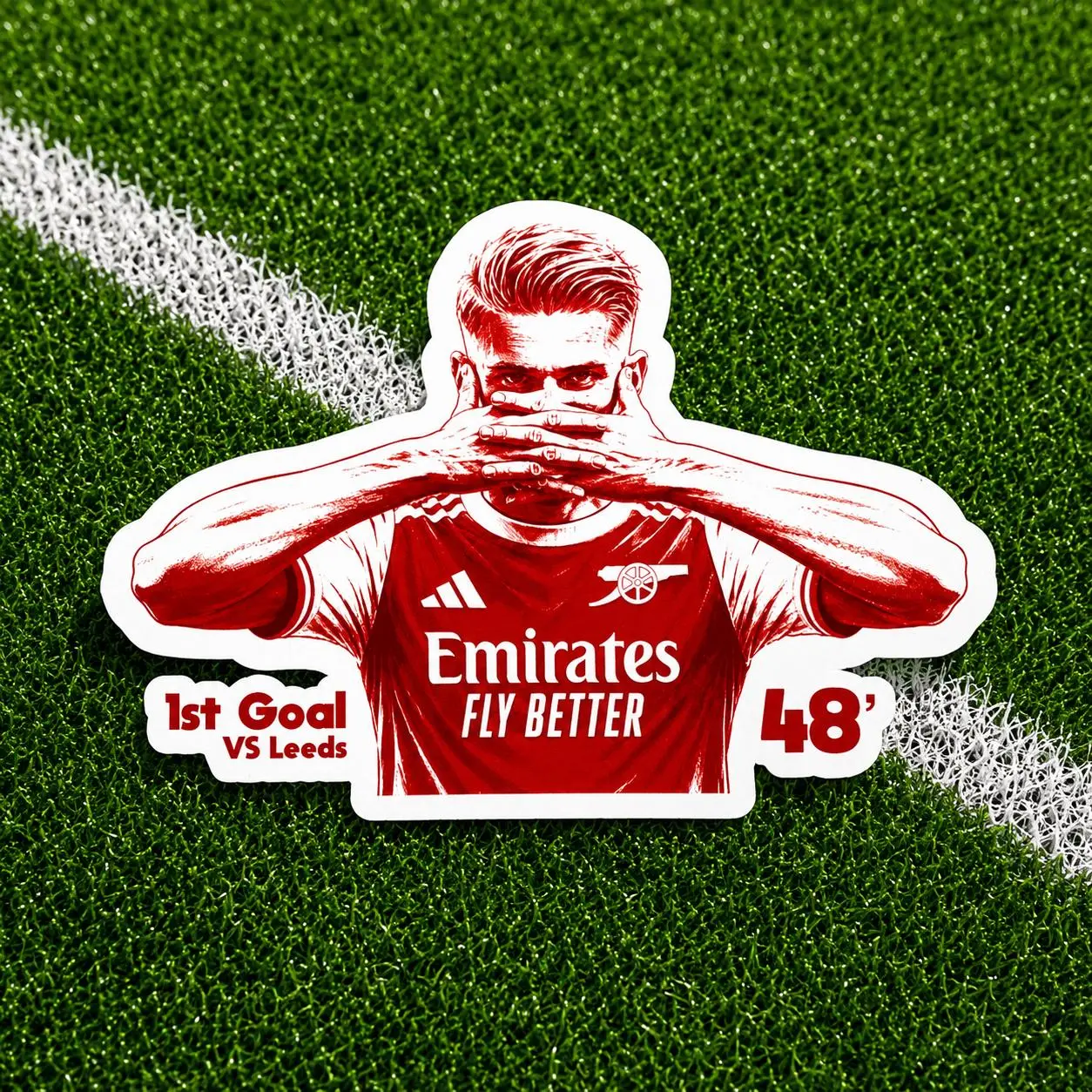 Arsenal Premier League 25/26 Moments Football/Soccer Stickers