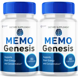 (2 Pack) Memo Genesis Nootropic All Natural Formula Brain Supplement 120 Capsule