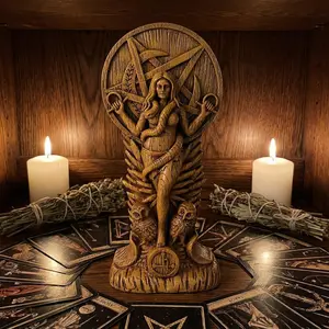 Pagan Snake Goddess Statue, Home Bedroom Garden Decor, Altar Craft Ornament, Household Art Sculpture, Figurine Decoration