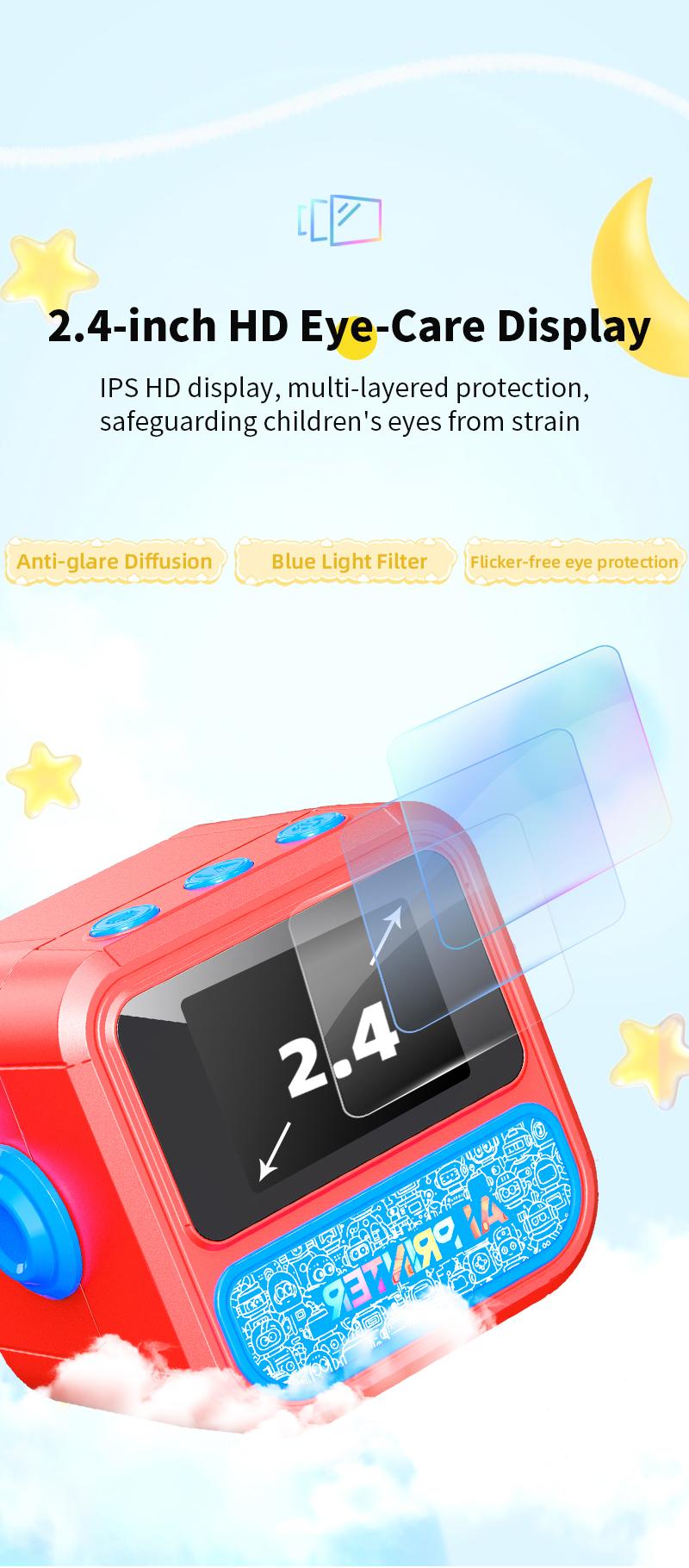 Portable mini printer, smart voice-activated image printing, label printer, USB-powered wireless label printer (with paper), app-uploaded image printing, suitable for note-taking and children's DIY crafts, compatible with iOS and Android systems.