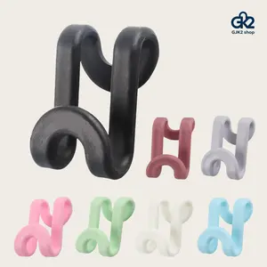 20Pcs Thickened Plastic Hanger Connector Hooks, Stackable Household Hanger Link Buckle for Home Closet Storage