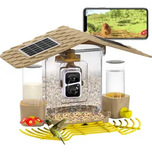 Bird Feeder Camera with AI , Solar ,  Hummingbird Feeder with , Water, Honey, Present for Bird Lovers
