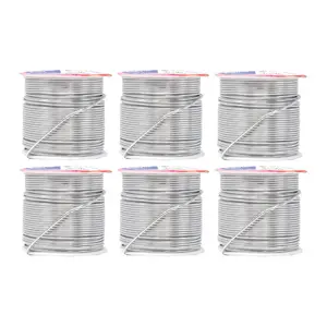 Mandala Crafts Anodized Aluminum Wire for Sculpting, Armature, Jewelry Making, Gem Metal Wrap, Garden, Colored and Soft, Assorted 6 Rolls