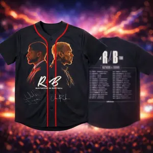 Vintage R&B Music Vibes Baseball Jersey – Retro Concert Style Oversized Mesh Streetwear Tee (Unisex Gift for Music Lovers)