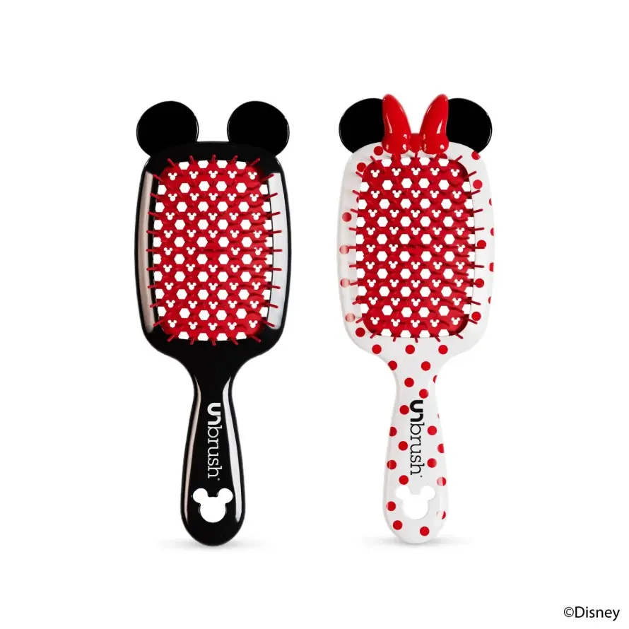 UNbrush Detangling Hair Brush by FHI Heat - Disney Edition Mickey Mouse & Minnie Mouse Duo Set (2 Brushes) UNbrush Detangling Hair Brush by FHI Heat - Disney Edition Mickey Mouse & Minnie Mouse Duo Set (2 Brushes)