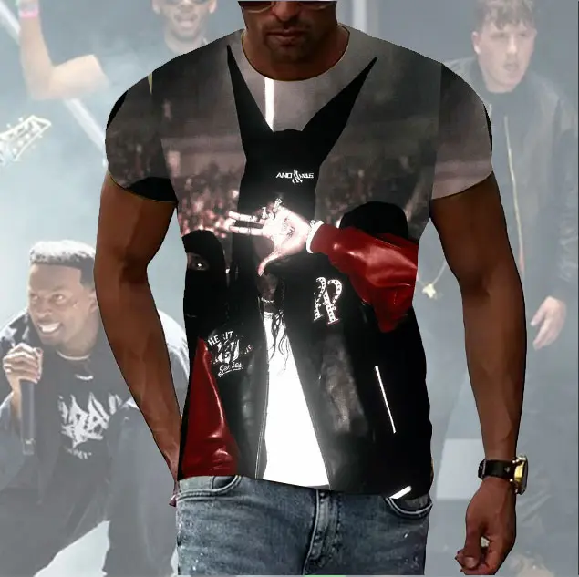 Playboi Cartii Hip Hop Star Y2K 3D Fashion Oversized Unisex White Graphic Tees