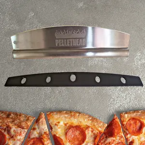 14" Stainless Steel Rocker Style Universal Pizza Cutter