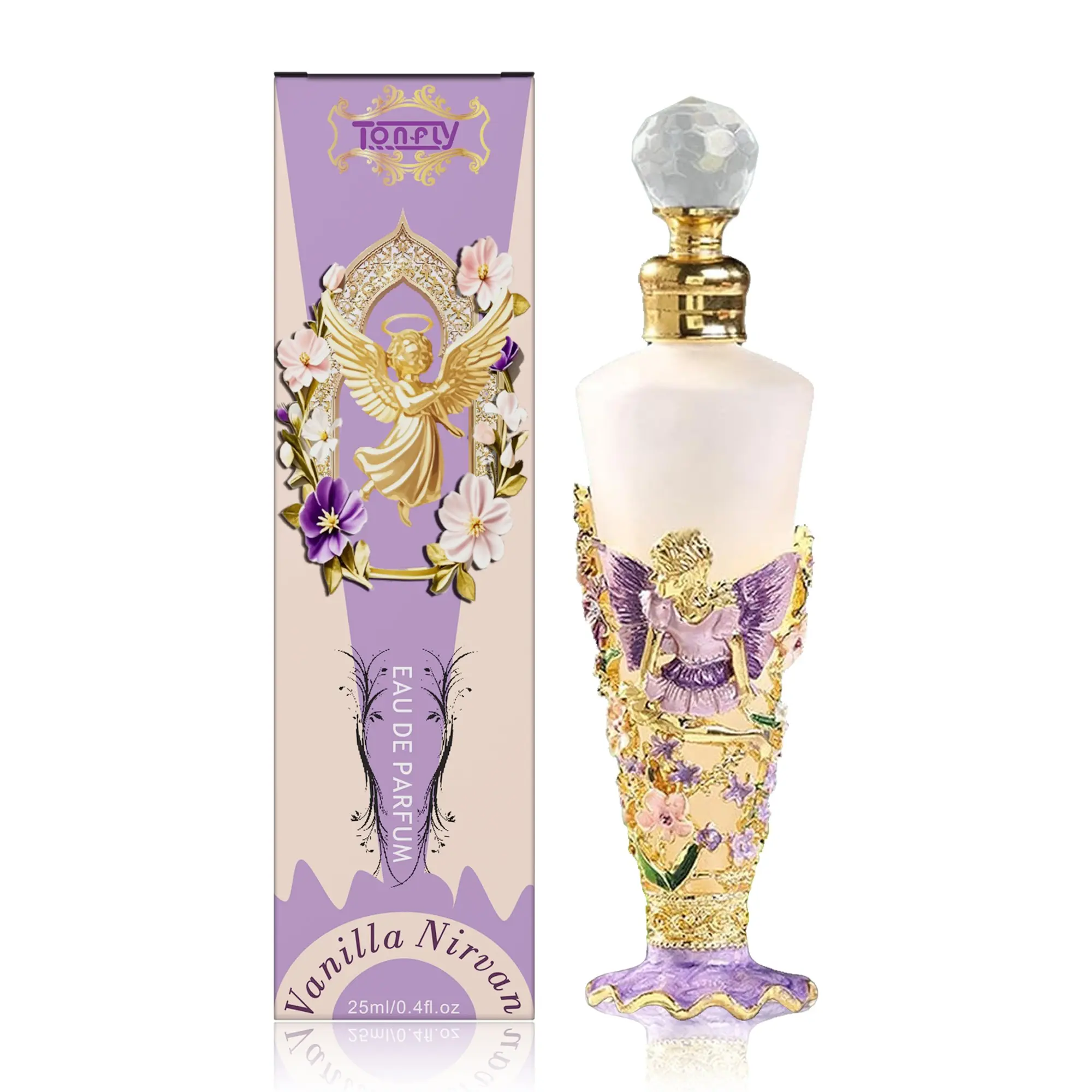 Tonfly Angel Perfume 25ML, Beauty Perfume, Fragrance Product, EDP Scents, Unique Design, Alcohol-Free, Non-Toxic, Liquid Form, Single Item, Made in China