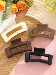 2pcs women's fashion hair claws, autumn and winter Maillard color hair accessories, large hair clips suitable for thick hair, high-end hair styling at the back of the head, afternoon tea, parties, offices, daily casual hair accessories, Hair Claws Set