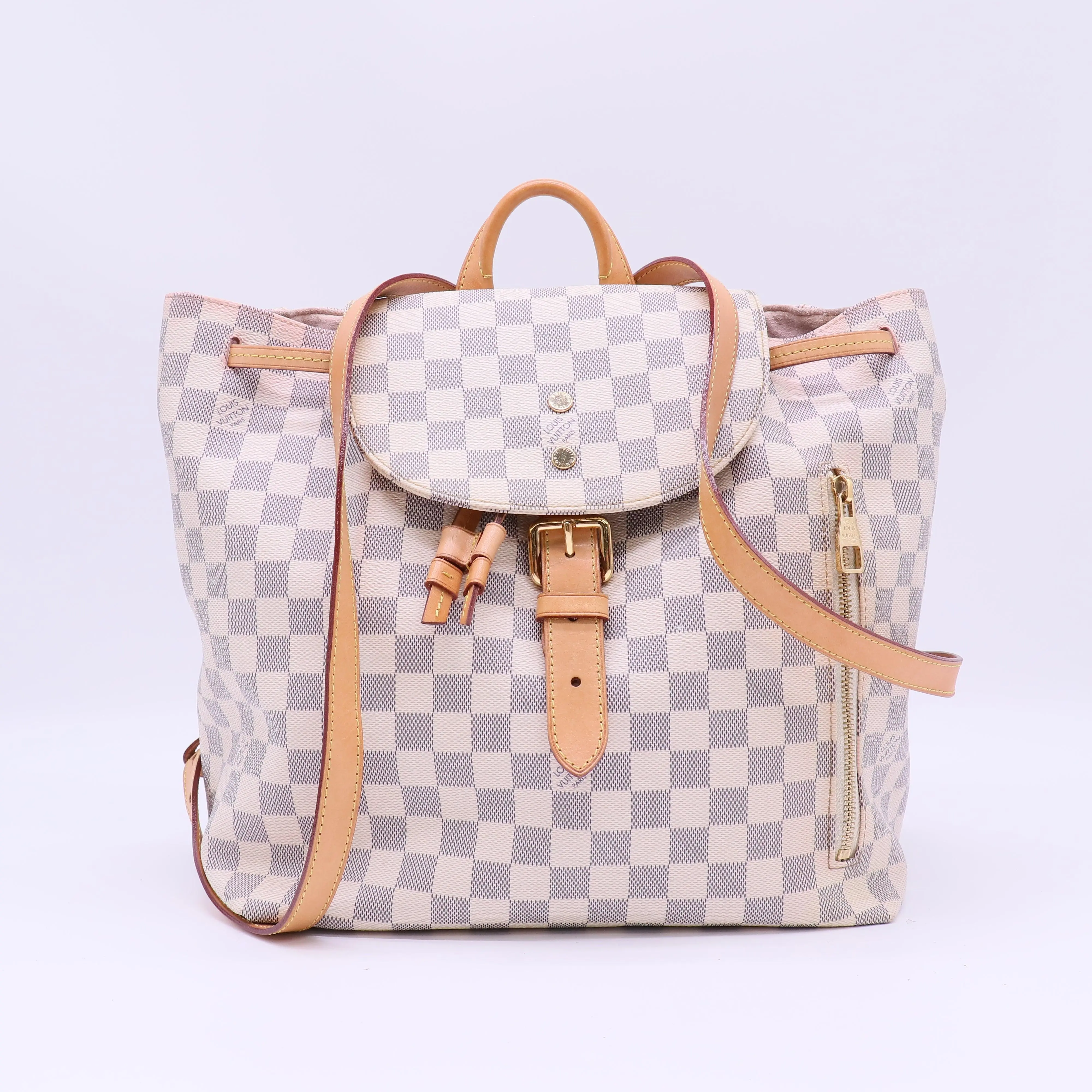Pre-owned Louis Vuitton Leather Backpacks Sperone Backpack B22881