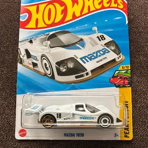 Hot Wheels Mazda 787B Die-Cast Model Car - 5/10 Series - White with Blue Accents - 3+ Years Old - Collectible Toy