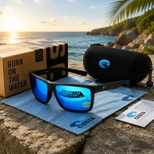 Costa Del Mar Polarized Sunglasses UV400 – Trendy Designer Style with HD Glare Reduction for Men & Women