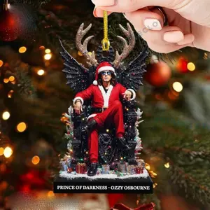 Ozzy Osbourne Prince of Darkness Ornament – Rock Legend Xmas Decor, Fan Favorite Gift