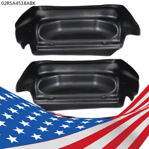 CROSSDESIGN Fit For 2015-2019 Chevy Silverado 2500 HD US Rear Wheel Well Fender Guards Black