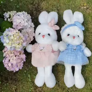 Cute little bunny plush toy, bunny doll, squishy toy,cheap stuff,birthday gift for girls and children, sleeping stuffed animal,12inch