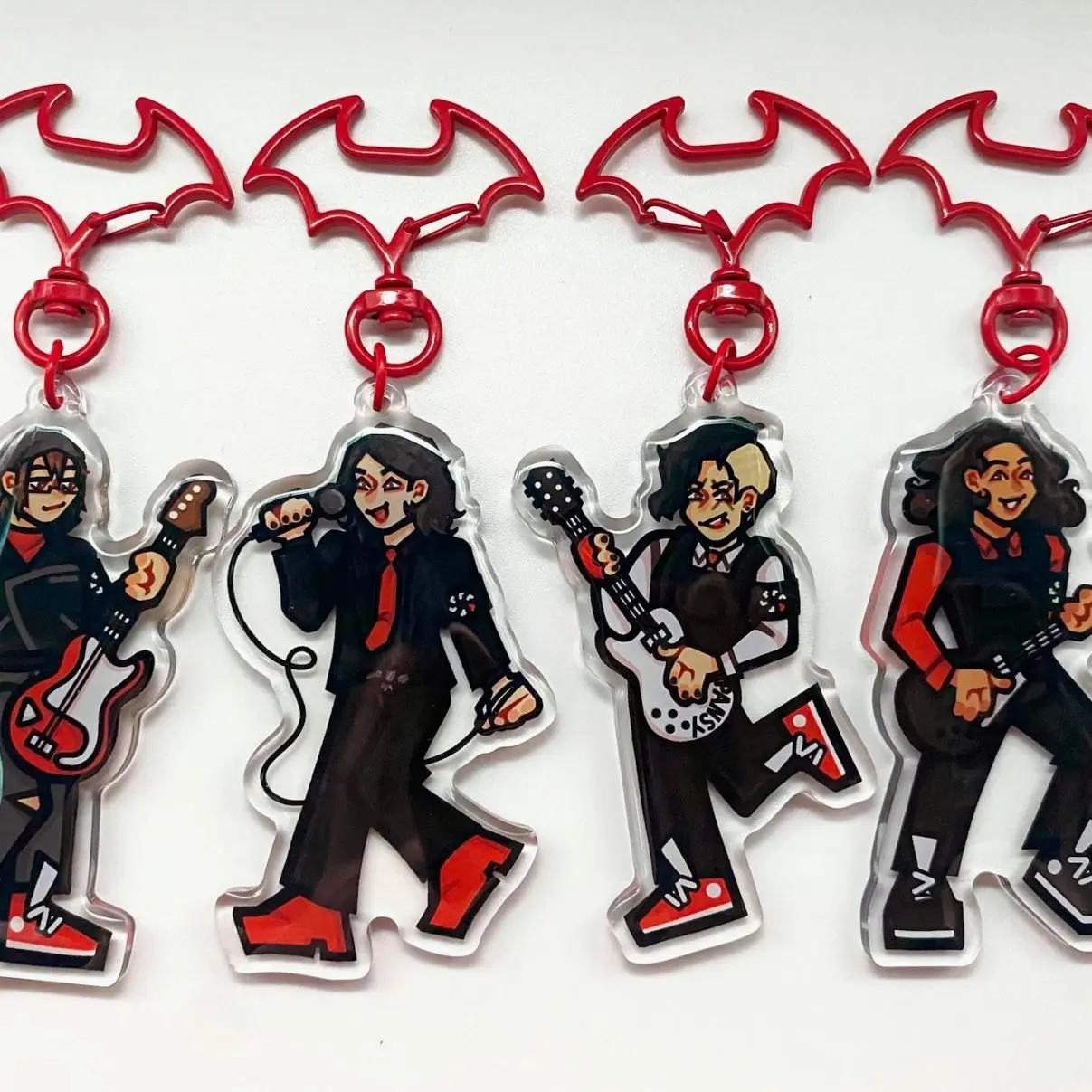 4 ops My Chemical Romance Acrylic Keychains