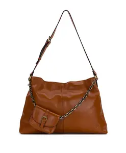 Liora Slouchy Tote - Rugged Natural Grain Leather