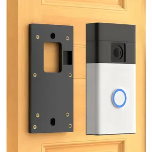 No-Drill Ring Doorbell Mount for Ring  Doorbell (2nd-2024 Release)/Plus/Pro, Rng Video Doorbell(2nd-2020 Release)/1/2/3/3 Plus/4, Doorbell Mount Plate with 2* Adhesive Tapes for Apartments