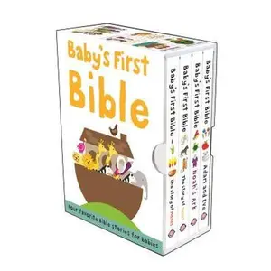 Baby's First Bible Boxed Set: The Story of Moses, the Story of Jesus, Noah's Ark, and Adam and Eve -- Roger Priddy, Mixed Media Product