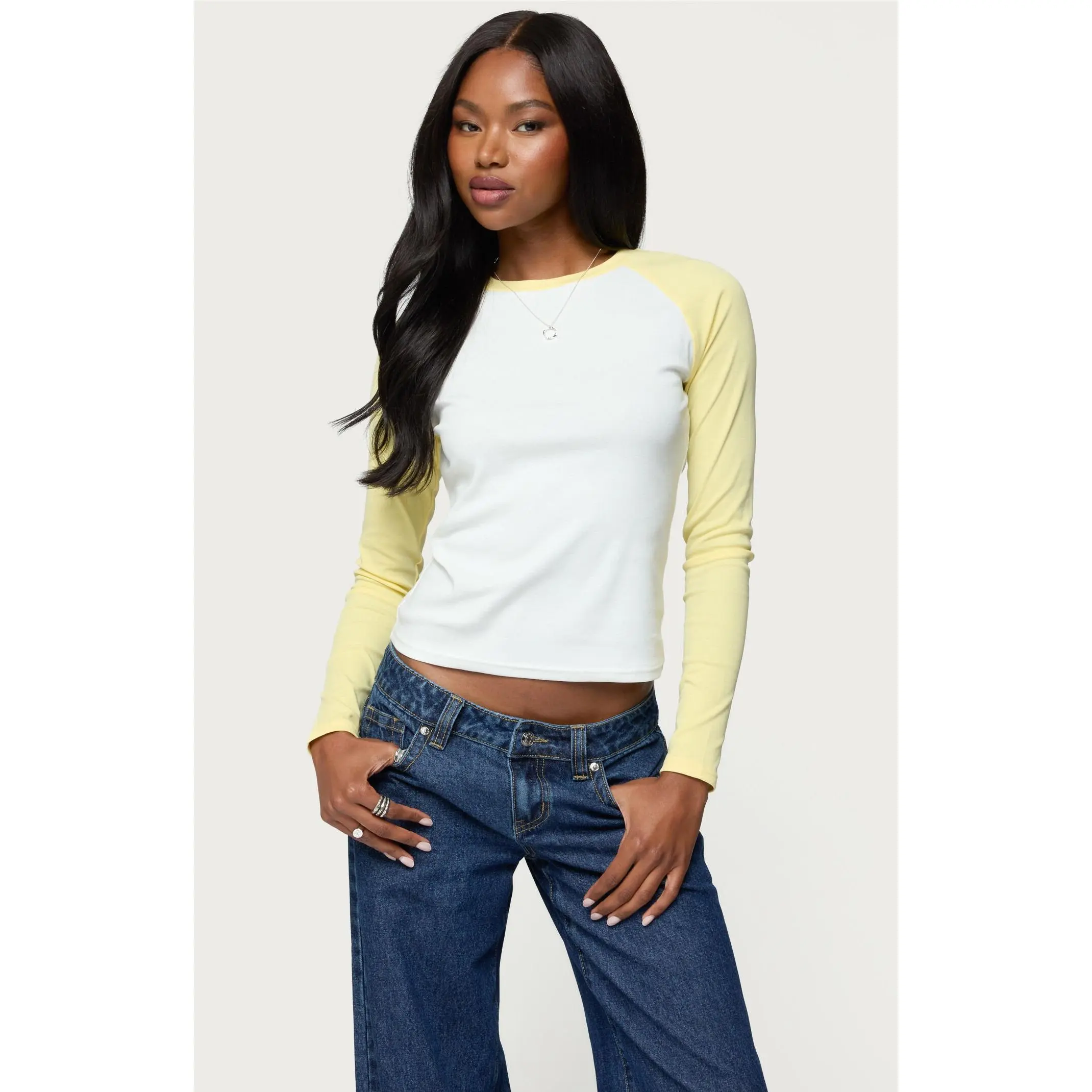 Edikted Women's Tommi Raglan Long Sleeve T-Shirt